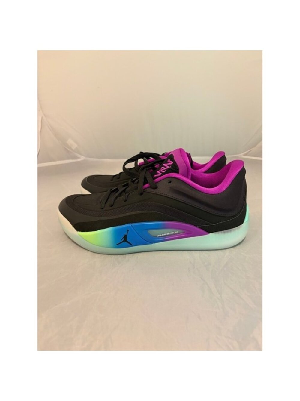 Air Jordan Zion 4 Noah Black purple basketball womens shoes size 11.5 FB1802 401